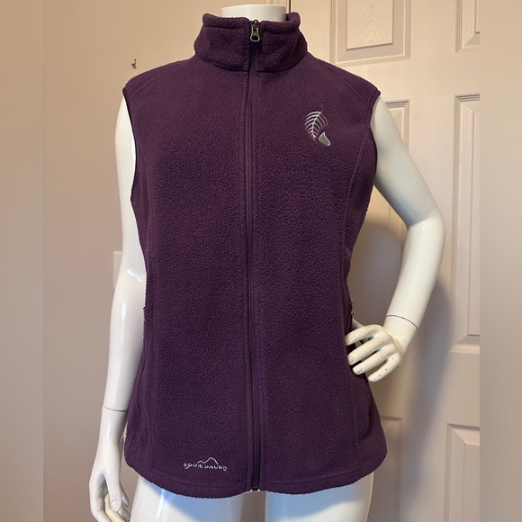 Eddie Bauer Jackets & Blazers - Eddie Bauer Deep Purple Women's Fleece Vest